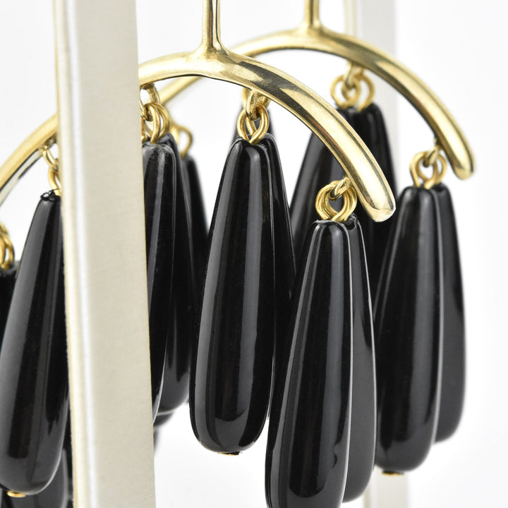 Dove Earrings in Black - Goldmakers Fine Jewelry