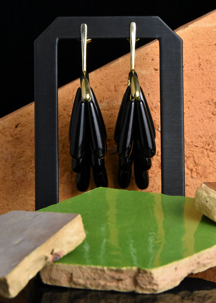Dove Earrings in Black - Goldmakers Fine Jewelry