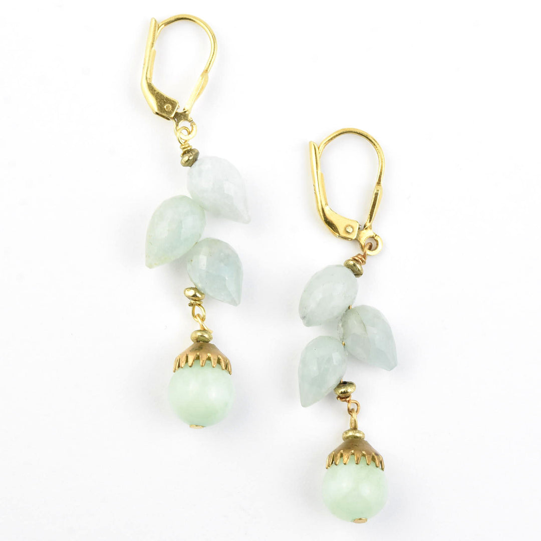 Aquamarine Briolette Drops
