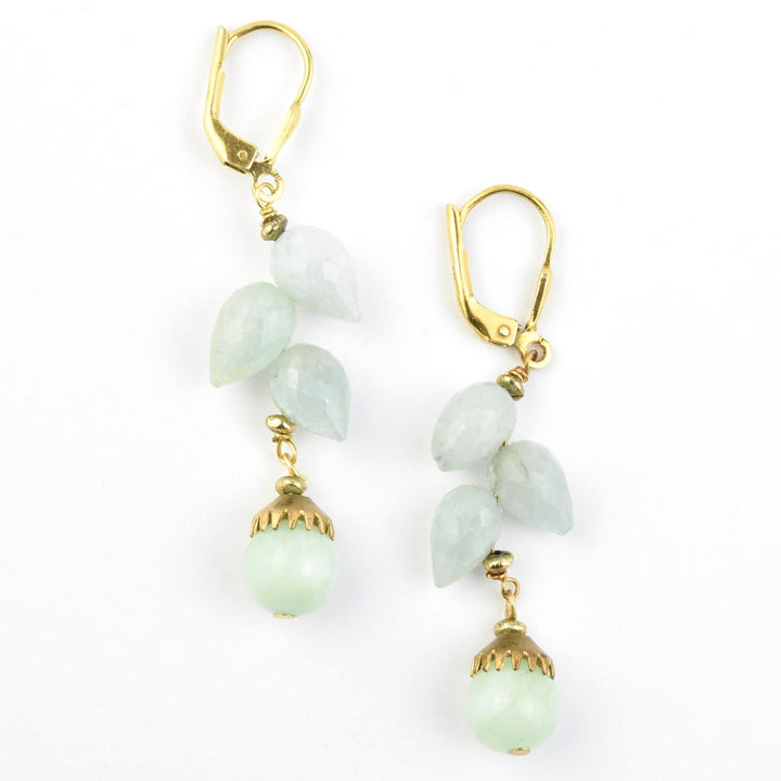 Aquamarine Briolette Drops