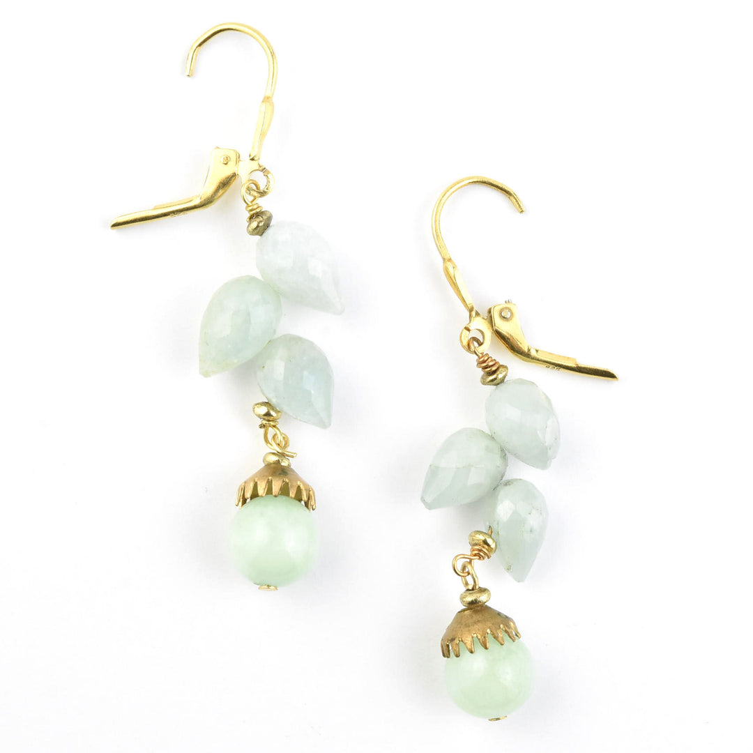 Aquamarine Briolette Drops