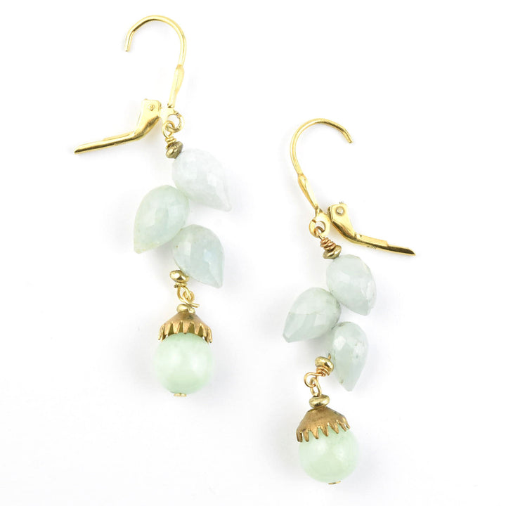 Aquamarine Briolette Drops