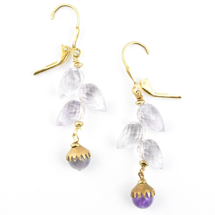 Amethyst Briolette Drops