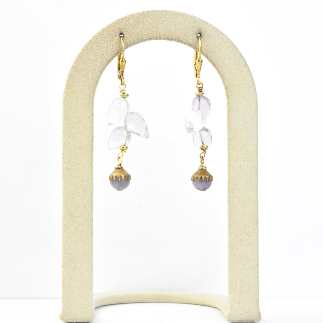 Amethyst Briolette Drops