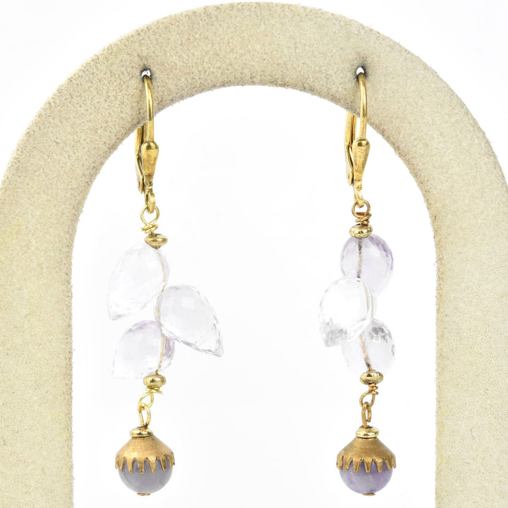 Amethyst Briolette Drops