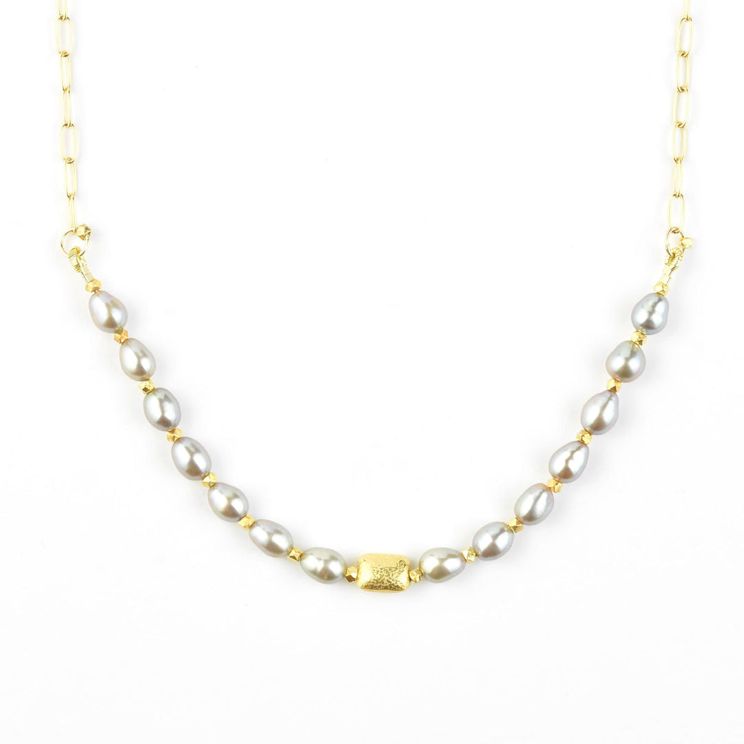 Echo Necklace with Pearls - Goldmakers Fine Jewelry