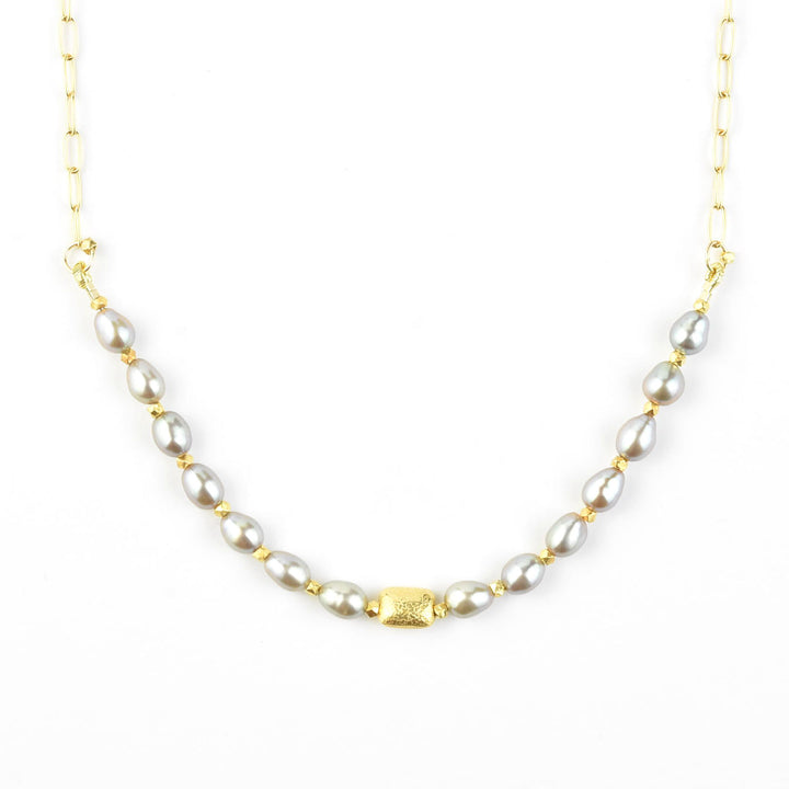 Echo Necklace with Pearls - Goldmakers Fine Jewelry