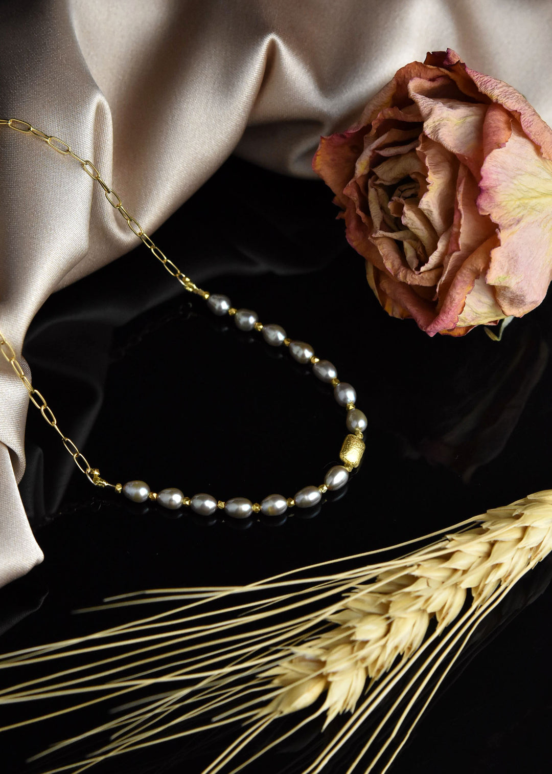 Echo Necklace with Pearls - Goldmakers Fine Jewelry