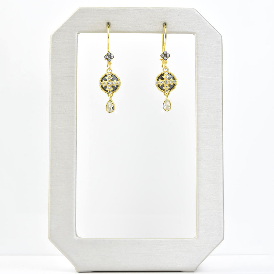 Two Tone Sparkle Earrings