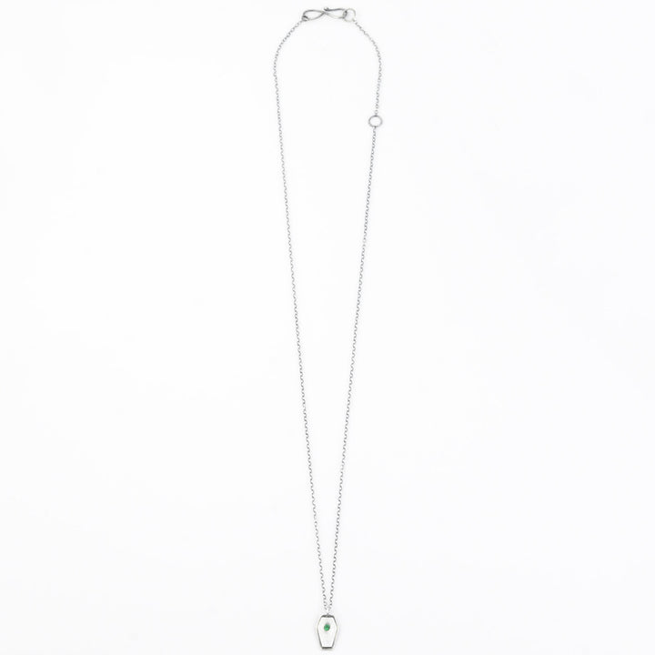 Emerald Coffin Necklace