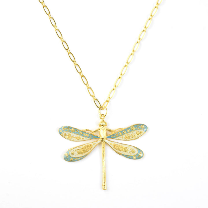Enamel Dragonfly Necklace