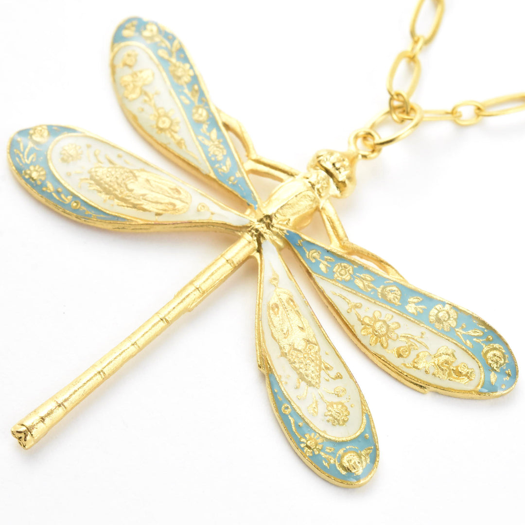 Enamel Dragonfly Necklace