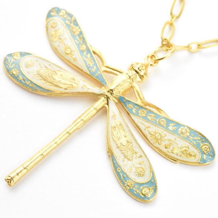 Enamel Dragonfly Necklace