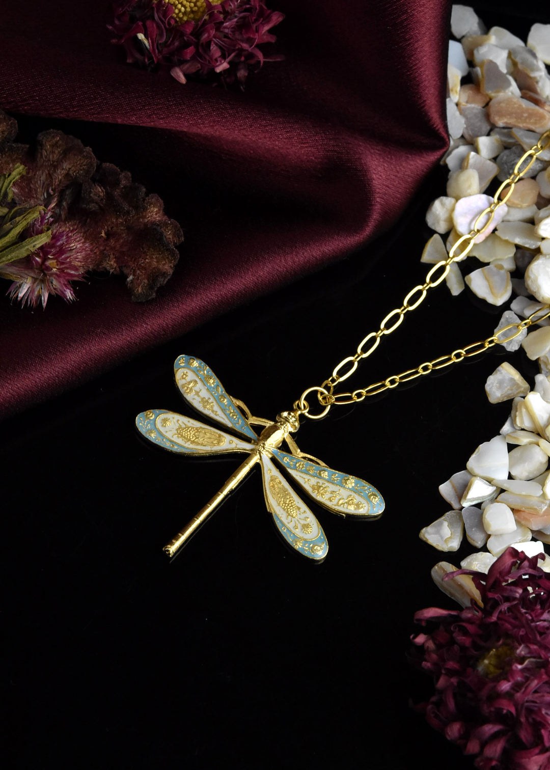 Enamel Dragonfly Necklace