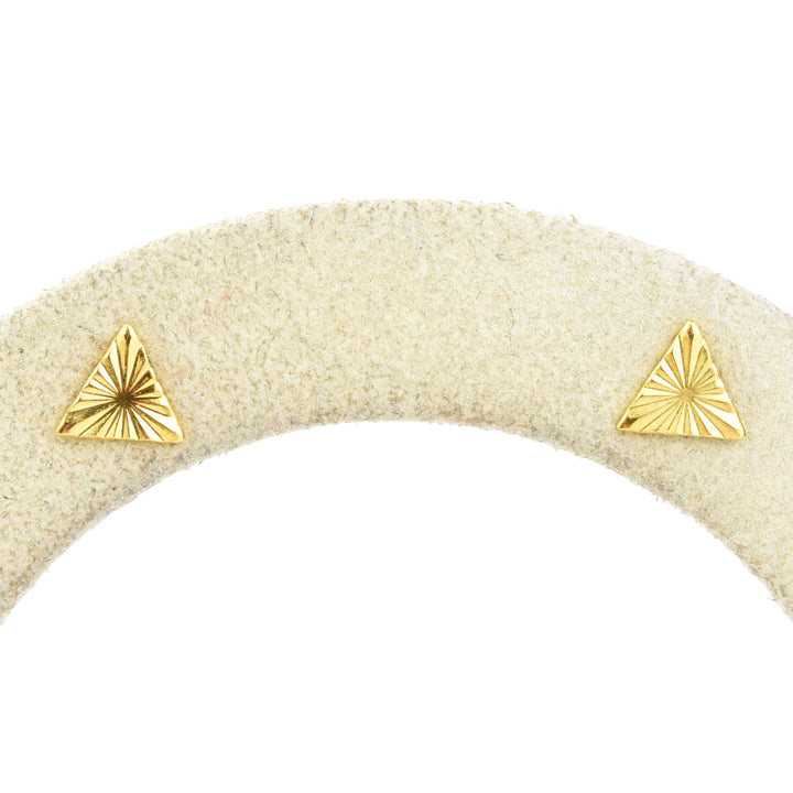 Etched Triangle Studs