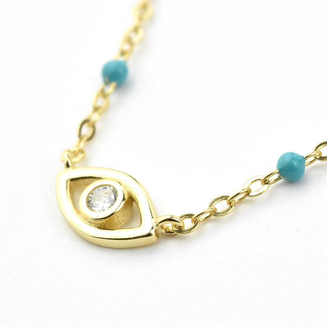 Turquoise Enamel Eye Talisman