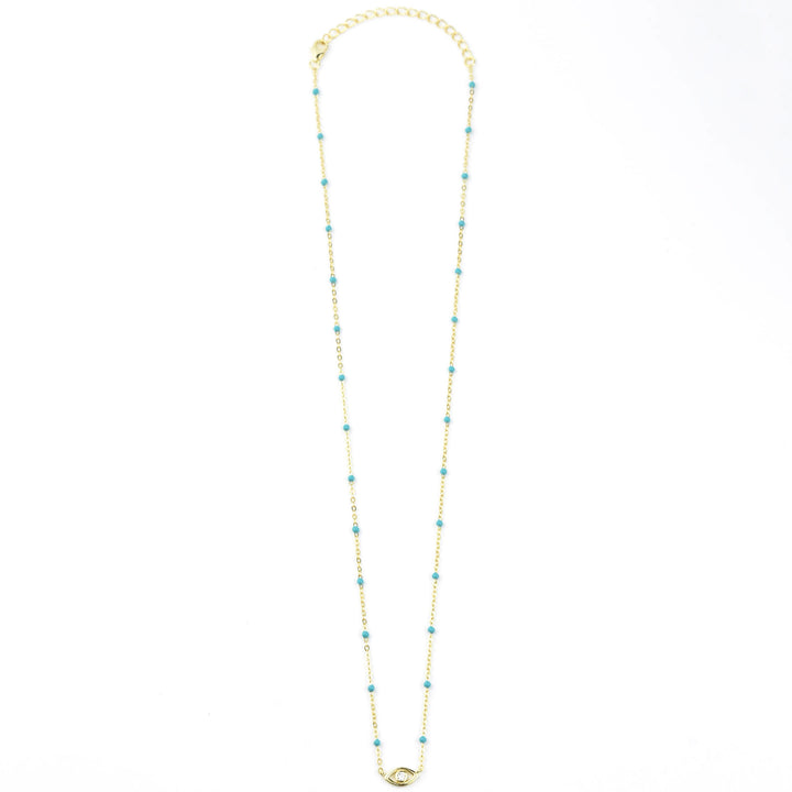 Turquoise Enamel Eye Talisman