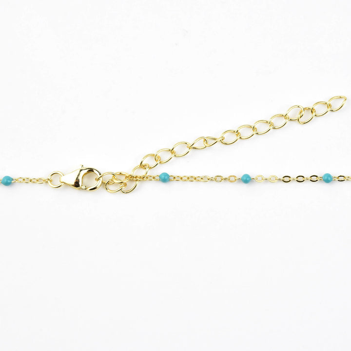 Turquoise Enamel Eye Talisman