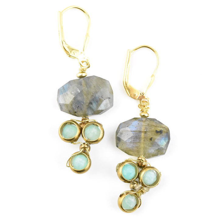 Faceted Labradorite Deco Drops