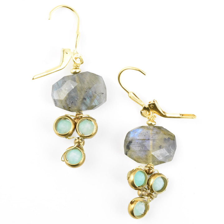 Faceted Labradorite Deco Drops