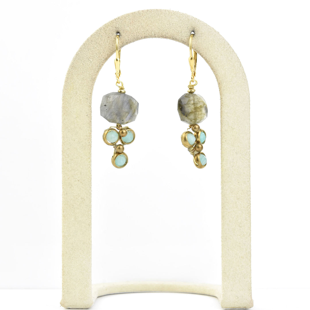 Faceted Labradorite Deco Drops