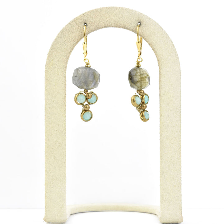Faceted Labradorite Deco Drops