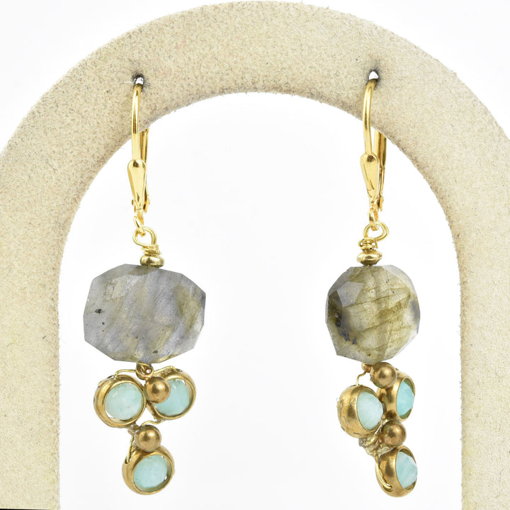 Faceted Labradorite Deco Drops