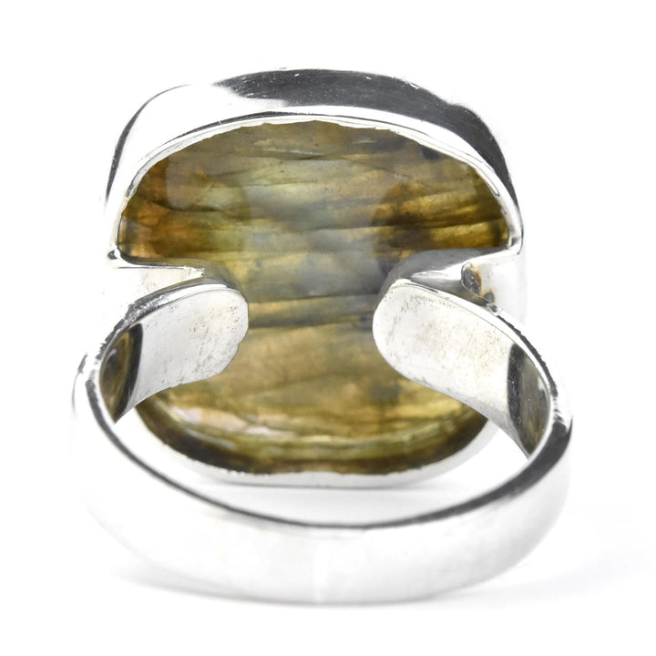 Faceted Labradorite Ring in Sterling Silver - Goldmakers Fine Jewelry