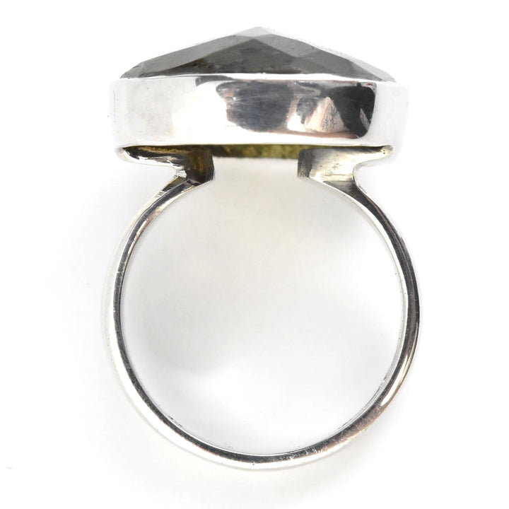 Faceted Labradorite Ring in Sterling Silver - Goldmakers Fine Jewelry