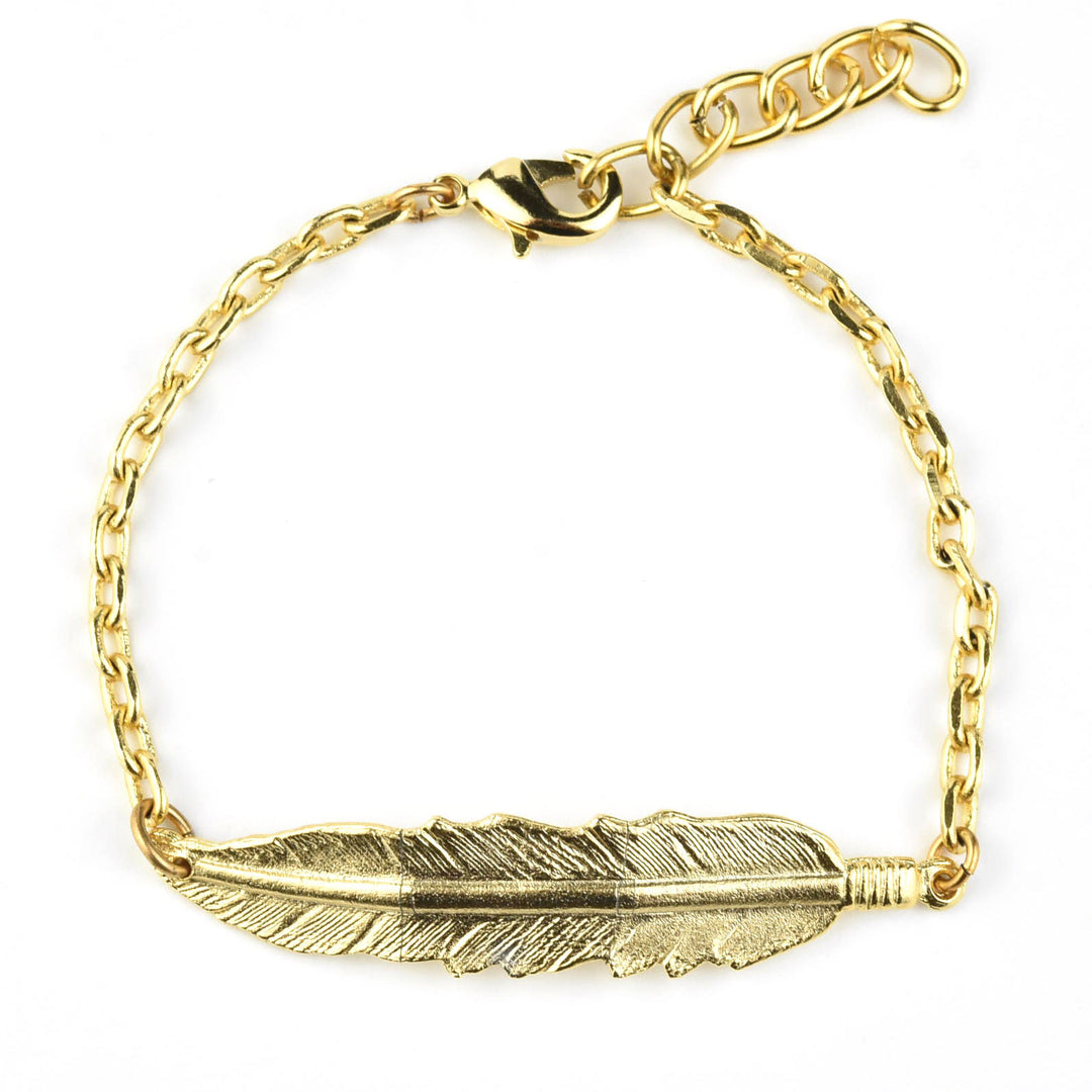 Feather Bracelet - Goldmakers Fine Jewelry
