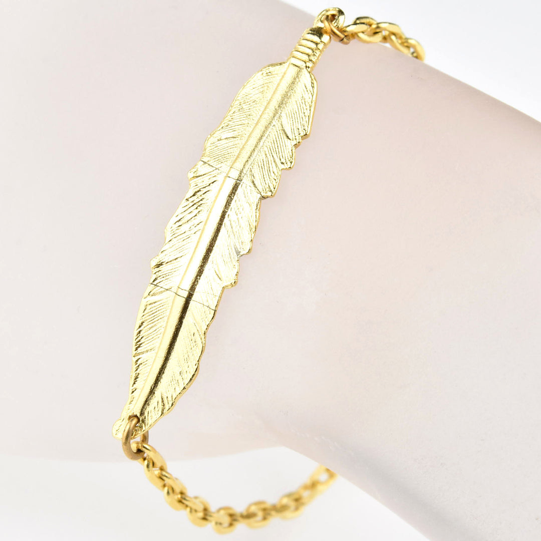 Feather Bracelet - Goldmakers Fine Jewelry