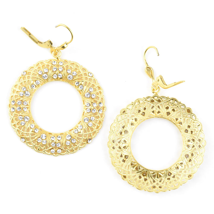 Crystal Filigree Wreath Earrings