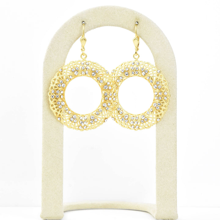 Crystal Filigree Wreath Earrings