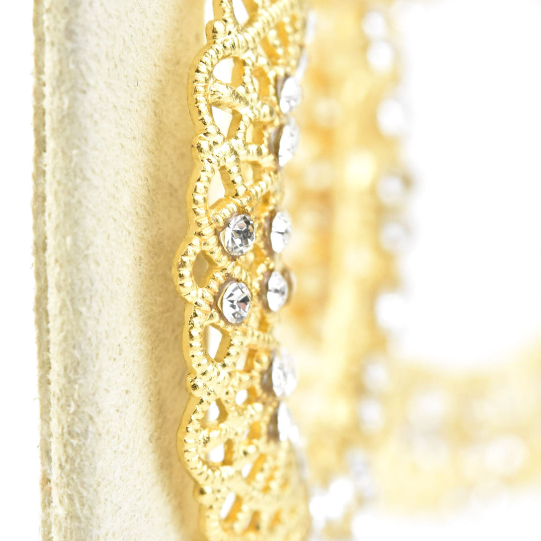 Crystal Filigree Wreath Earrings