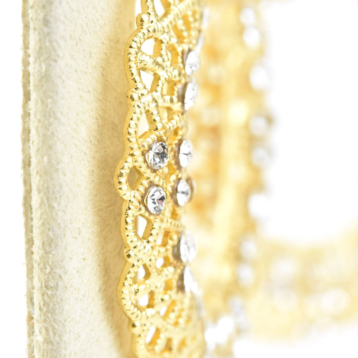 Crystal Filigree Wreath Earrings