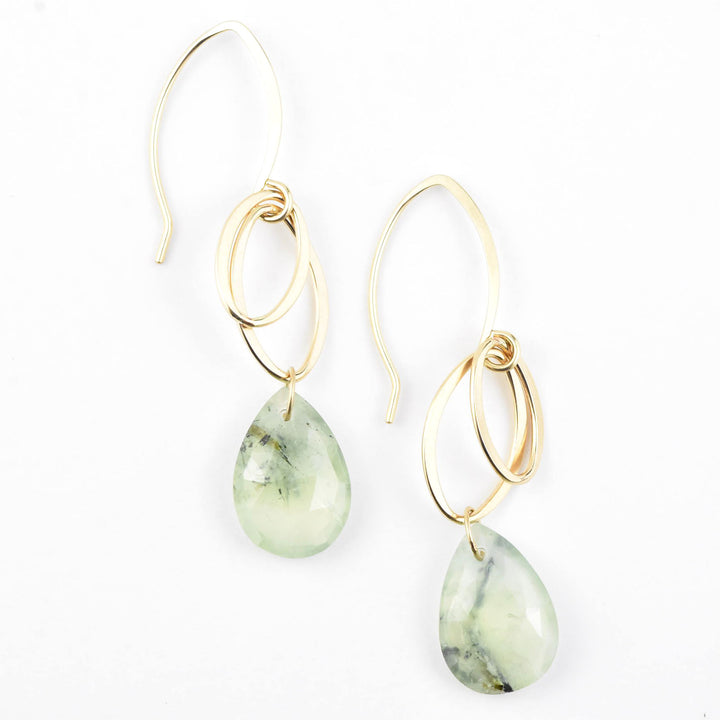 Fiona Earrings in Prehnite