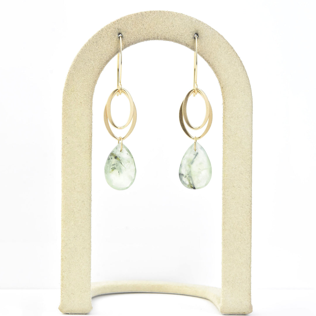 Fiona Earrings in Prehnite