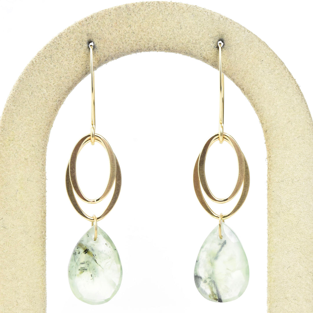 Fiona Earrings in Prehnite