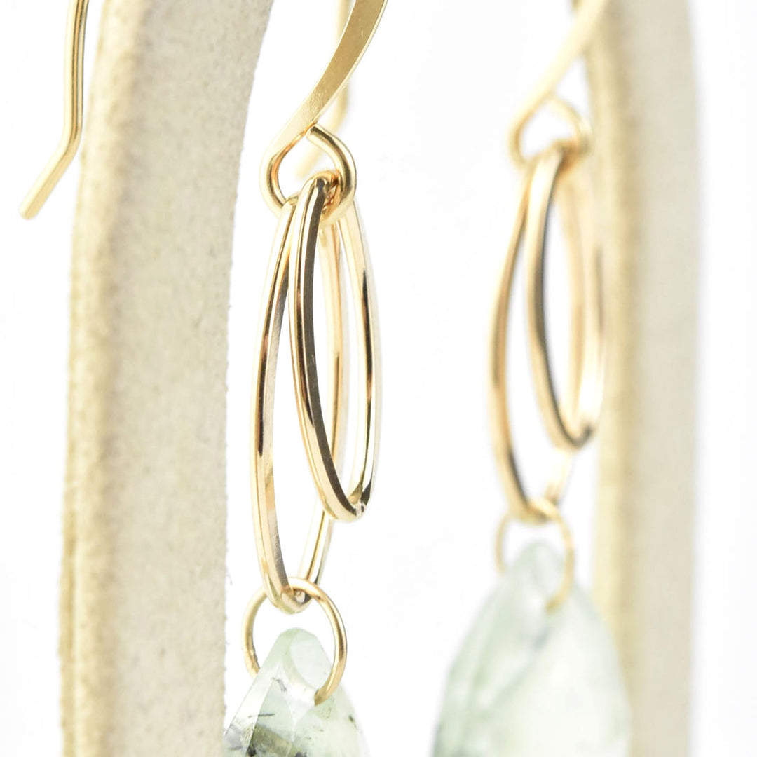 Fiona Earrings in Prehnite