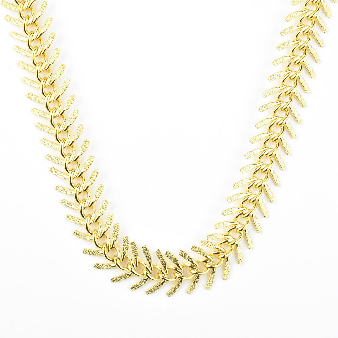 Fishbone Necklace - Goldmakers Fine Jewelry