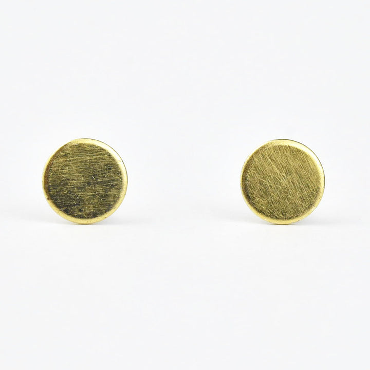 Flat Circle Earrings - Goldmakers Fine Jewelry