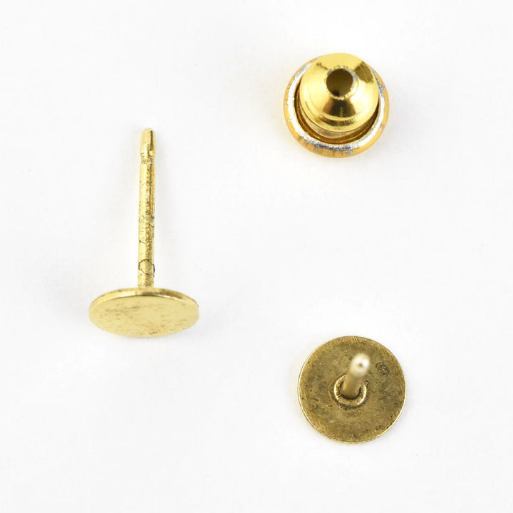 Flat Circle Earrings - Goldmakers Fine Jewelry
