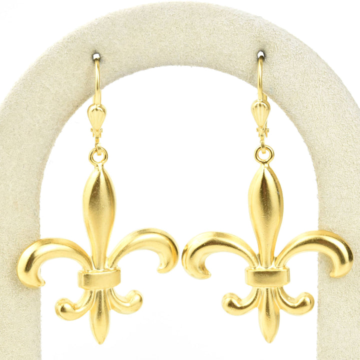 Fleur-de-lis Earrings - Goldmakers Fine Jewelry