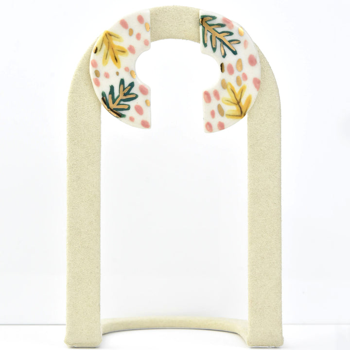 Floral Arch Stud Earrings - Goldmakers Fine Jewelry