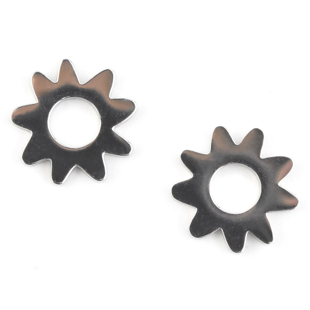 Flower Huggie Hoop Charms - Goldmakers Fine Jewelry