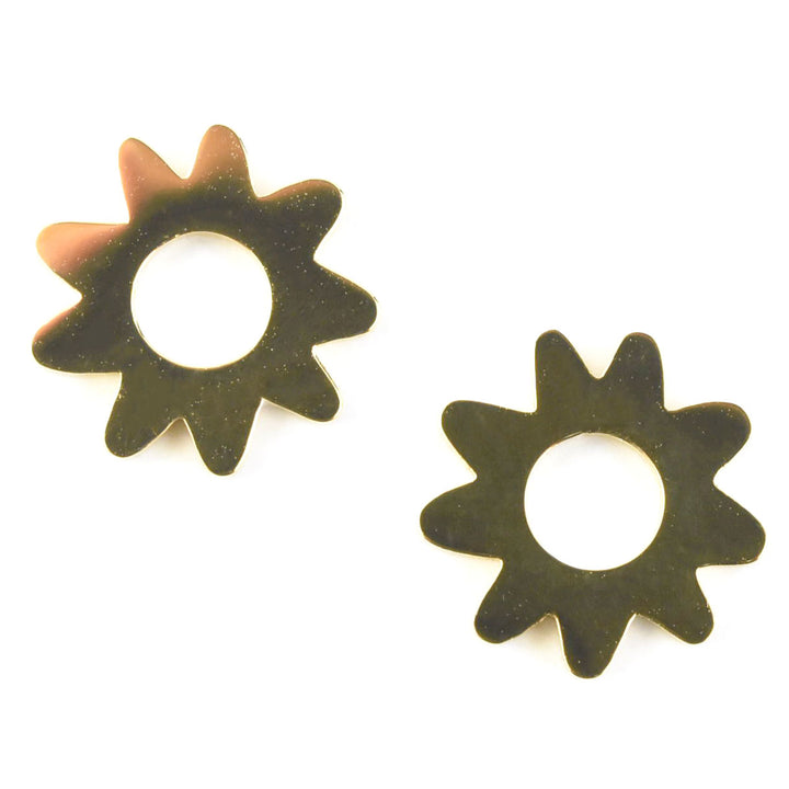 Flower Huggie Hoop Charms - Goldmakers Fine Jewelry