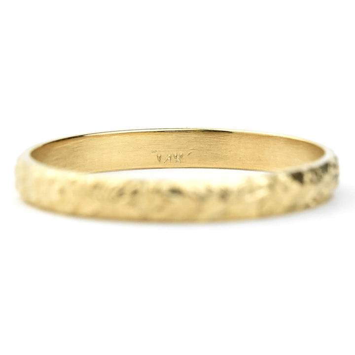 Flower Garden Band in 14K Yellow Gold - Goldmakers Fine Jewelry