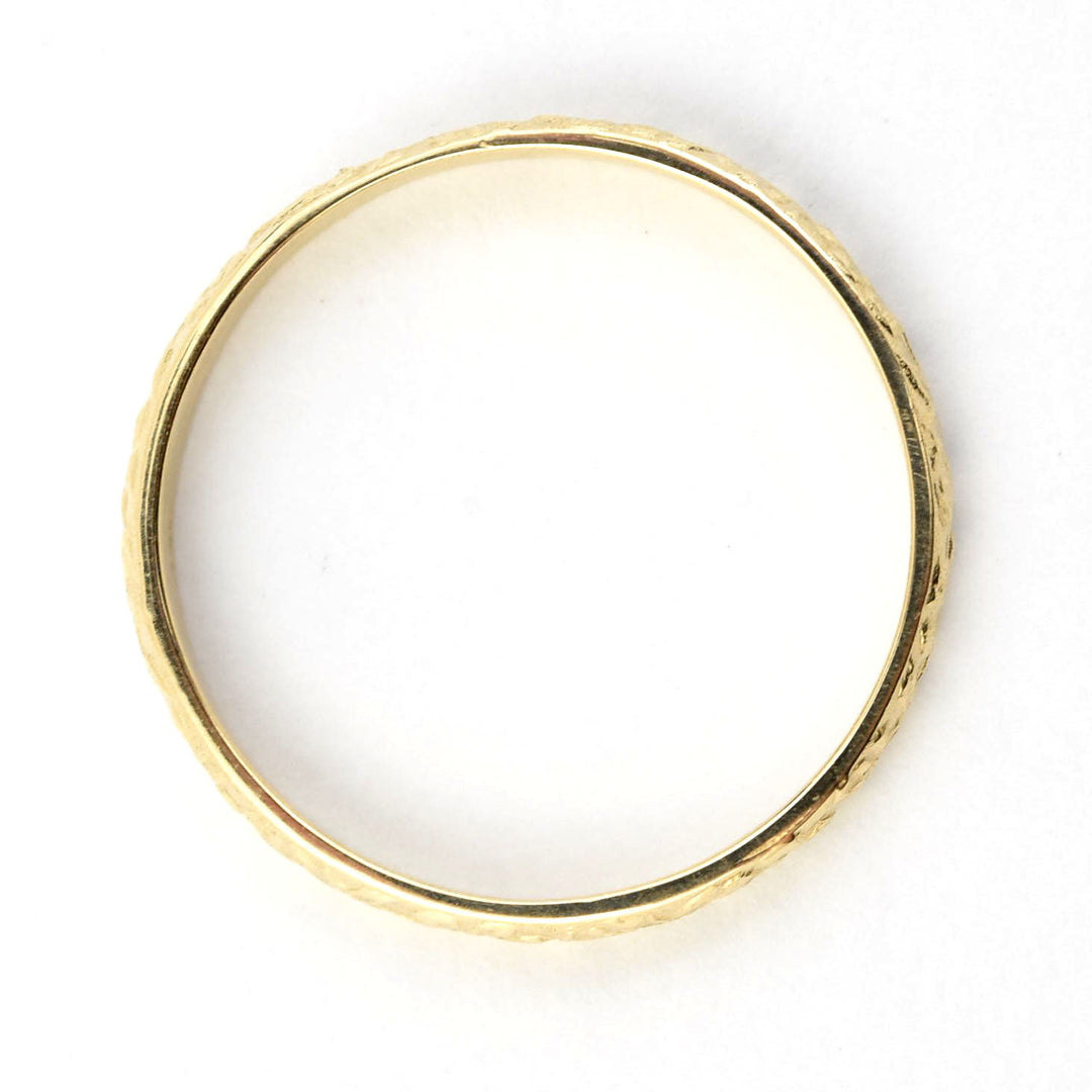 Flower Garden Band in 14K Yellow Gold - Goldmakers Fine Jewelry