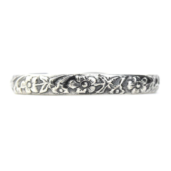 Flower Garden Band in Sterling Silver - Goldmakers Fine Jewelry