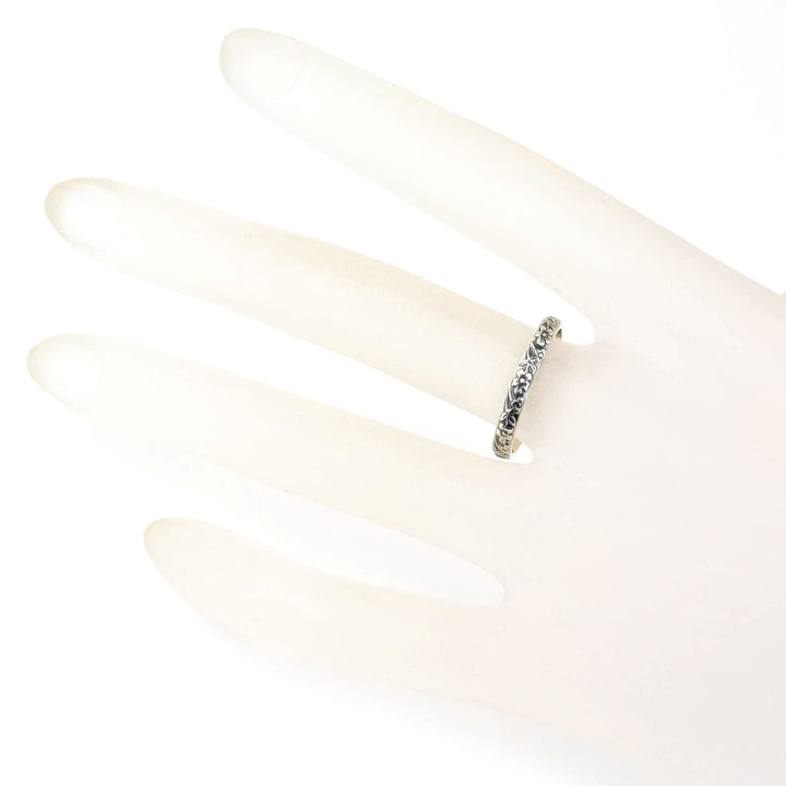 Flower Garden Band in Sterling Silver - Goldmakers Fine Jewelry